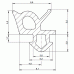 Характеристики Уплотнитель Deventer для профиля Rehau, Montblanc, и аналоги (арт. S 7433) (стеклопакет) - 1 метр и преимущества
