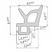 Уплотнитель для профиля REHAU и аналоги (арт. 002) (стеклопакет) - 1 метр